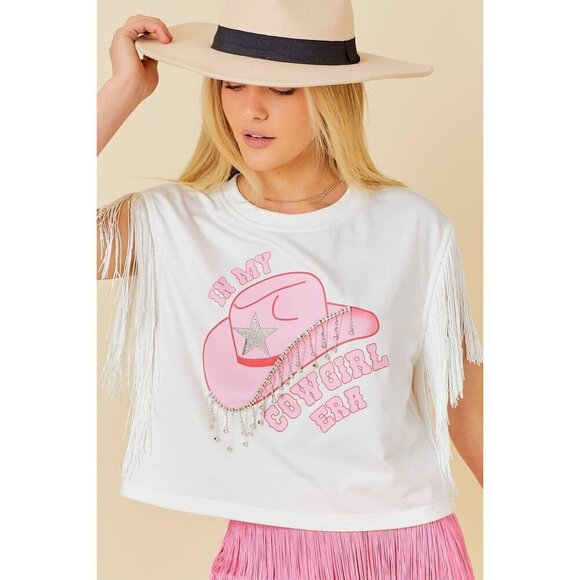 In My Cowgirl Era Fringe & Rhinestone Top - Picture 5 of 14